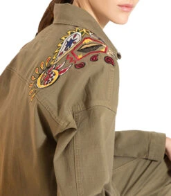 Camisa Con Bordados De Manga Larga Mujer -GlamModa Ventas 43076694 x3