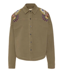 Camisa Con Bordados De Manga Larga Mujer -GlamModa Ventas 43076694 x4