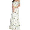 Vestido De Fiesta Maxi Sin Mangas Floral Mujer -GlamModa Ventas 43079118 x1