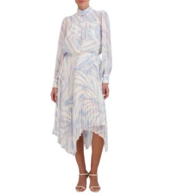 BCBGMAXAZRIA Falda Larga De Corte Recto Abstracta Mujer -GlamModa Ventas 43083649 x3