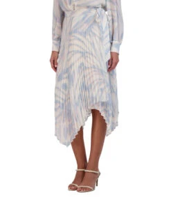 BCBGMAXAZRIA Falda Larga De Corte Recto Abstracta Mujer -GlamModa Ventas 43083649 x4