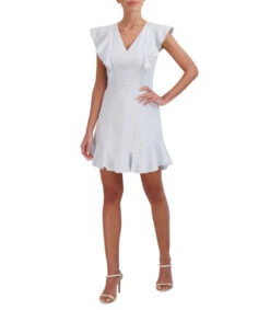 BCBGMAXAZRIA Vestido De Fiesta Mini Con Bordados Mujer