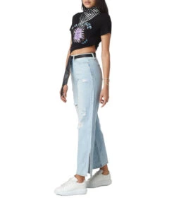 Playera De Cuello Redondo Con Manga Corta Y Sol Mujer -GlamModa Ventas 43084009 x3