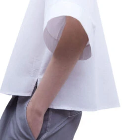 ADOLFO DOMINGUEZ Camisa Blanca Cuello Mao Manga 3,4 Mujer -GlamModa Ventas 43085550 x4