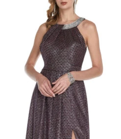 Vestido Maxi Con Hilos Metalizados Mujer 7 Vestido Maxi Con Hilos Metalizados Mujer -GlamModa Ventas 43086004 x3