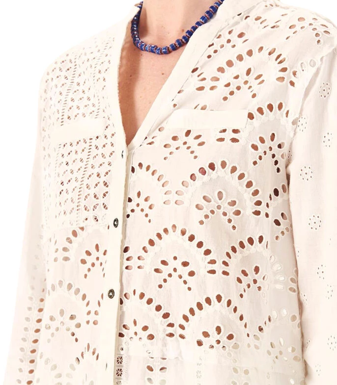 Camisa Larga Con Bordados Manga Larga Gunjeet Mujer 5 Camisa Larga Con Bordados Manga Larga Gunjeet Mujer - Imagen 3