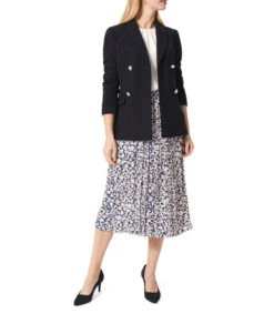 Falda Midi De Corte Recto Con Estampado Floral Mujer -GlamModa Ventas 43100841 x3