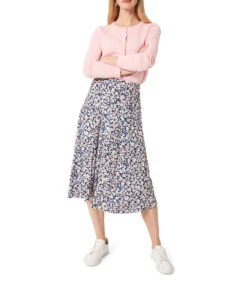 Falda Midi De Corte Recto Con Estampado Floral Mujer -GlamModa Ventas 43100841 x5