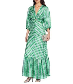 Sandro Vestido Maxi De Rayas Mujer -GlamModa Ventas 43101201 x3