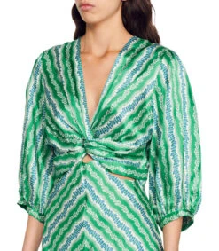 Sandro Vestido Maxi De Rayas Mujer -GlamModa Ventas 43101201 x5