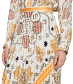 Sandro Falda Larga De Corte Recto Estampada Mujer -GlamModa Ventas 43101220 x4