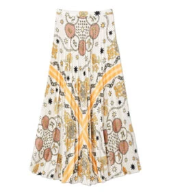 Sandro Falda Larga De Corte Recto Estampada Mujer -GlamModa Ventas 43101220 x5