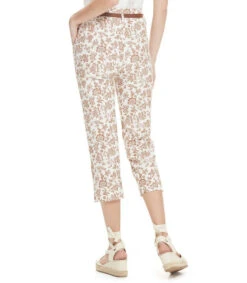 Pantalón Bicolor Con Flores Creta Mujer -GlamModa Ventas 43108053 x2