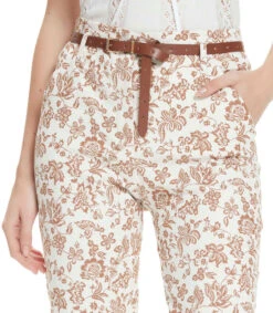 Pantalón Bicolor Con Flores Creta Mujer -GlamModa Ventas 43108053 x4