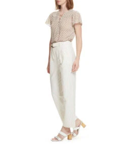 Pantalón Bicolor Con Rayas Creta Mujer -GlamModa Ventas 43108079 x3