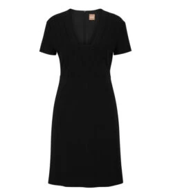 Boss Vestido De Manga Corta Slim Fit Con Detalles De Costuras Mujer -GlamModa Ventas 43114163 x4