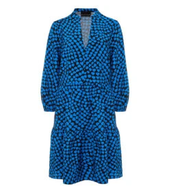 Vestido Midi Con Corazones De Manga 3,4 Kesia Mujer -GlamModa Ventas 43122253 x5