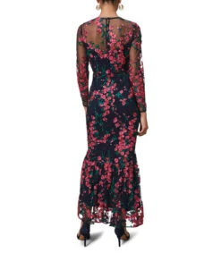 Vestido De Noche Maxi Con Manga Larga Trisha Mujer -GlamModa Ventas 43122282 x2