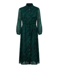 Vestido Midi Camisero De Manga 7,8 Tana Swirl Mujer -GlamModa Ventas 43122397 x5