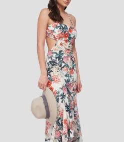 Vestido De Fiesta Largo Sin Mangas Floral Mujer -GlamModa Ventas 43123515 x3