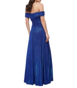 Vestido De Fiesta Largo Manga Corta Con Glitter Mujer -GlamModa Ventas 43123528 x2