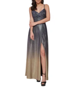 Vestido De Fiesta Largo Sin Mangas Con Glitter Mujer