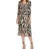 Vestido Midi Manga 7,8 Animalprint Mujer -GlamModa Ventas 43133699 x1