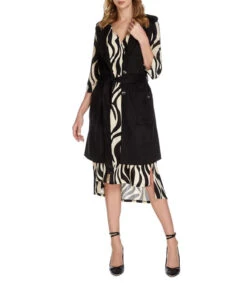 Vestido Midi Manga 7,8 Animalprint Mujer -GlamModa Ventas 43133699 x3