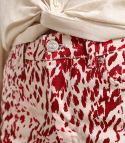 Scalpers Jeans De Corte Regular Rojo Mujer -GlamModa Ventas 43139491 x4