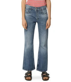 Scalpers Jeans Acampanado Azul Mujer