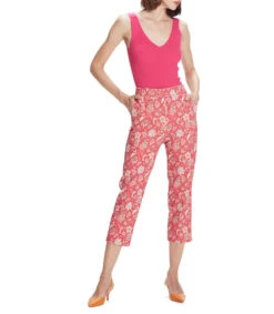 Pantalón Capri Recto Floral Mujer -GlamModa Ventas 43140668 x3