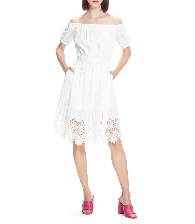 Vestido Midi Con Crochet Mujer 3 Vestido Midi Con Crochet Mujer