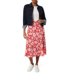 Falda Larga De Corte A Con Flores Mujer -GlamModa Ventas 43144621 x3