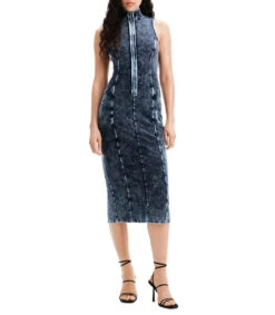 Desigual Vestido Midi De Mezclilla Nathy Peluso Mujer