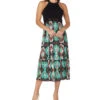Springfield Vestido Midi Estampado Mujer