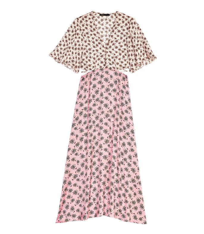 Maje Vestido Midi Con Manga 3,4 Y Flores Mujer 7 Maje Vestido Midi Con Manga 3,4 Y Flores Mujer - Imagen 5