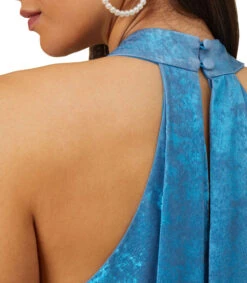 Maxi Vestido De Fiesta Azul Irregular Mujer -GlamModa Ventas 43154751 x5