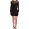 BCBGMAXAZRIA Vestido Corto Con Transparencia Mujer