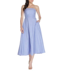 Vestido Maxi Con Rayas Mujer -GlamModa Ventas 43159414 x3