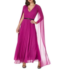 Vestido Maxi Con Plisados Mujer -GlamModa Ventas 43161662 x3