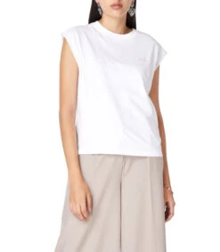 Maison Labiche Playera De Cuello Redondo Con Manga Corta Y Lisa Mujer