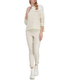 Maison Labiche Playera De Manga Larga Con Rayas Mujer -GlamModa Ventas 43168622 x3