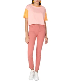 Maison Labiche Playera Cropped De Cuello Redondo Con Manga Corta Y Bordado Amour Mujer -GlamModa Ventas 43168628 x3