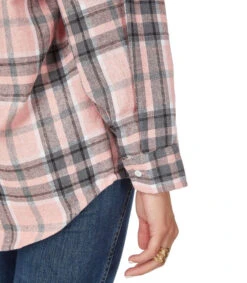 Camisa Con Cuadros Manga Larga Mujer -GlamModa Ventas 43169436 x4