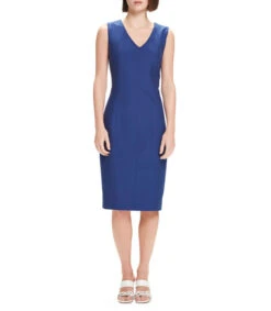 Vestido Entallado Escote V Mujer