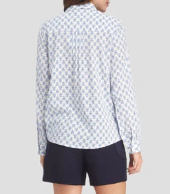 Nautica Camisa De Manga Larga Con Flores Mujer -GlamModa Ventas 43173940 x2