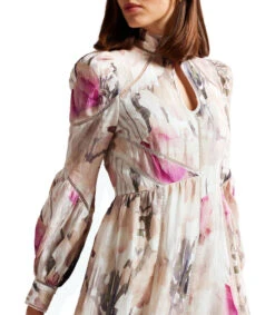 Ted Baker Vestido Midi Manga Larga Floral Mujer -GlamModa Ventas 43176403 x3