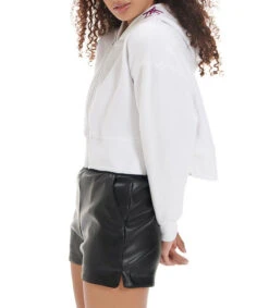 Sudadera Corta Con Cierre Y Capucha Mujer -GlamModa Ventas 43179568 x4