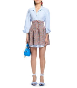 Falda Corta Flores Mujer -GlamModa Ventas 43180525 x3