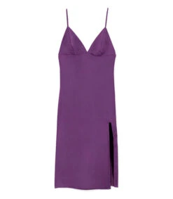 Vestido Maxi Lencero Y Satinado Mujer -GlamModa Ventas 43180964 x5